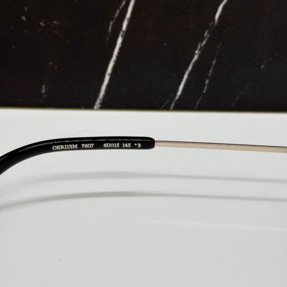 NEW OFF-WHITE OERI13M MIAMI 7607 SUNGLASSES UNISEX BLACK OVAL EYEWEAR